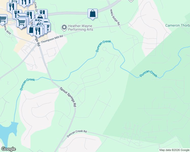 map of restaurants, bars, coffee shops, grocery stores, and more near in Braselton