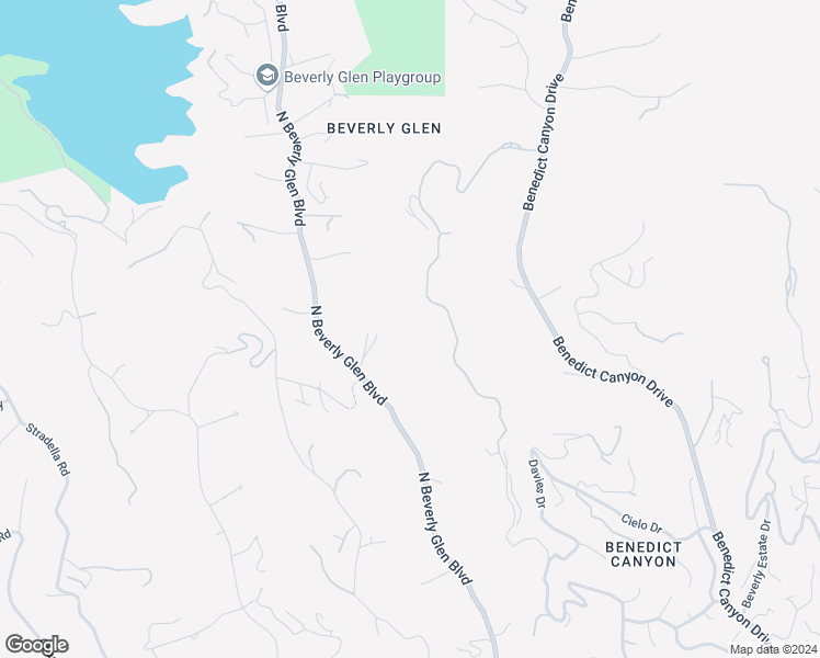 map of restaurants, bars, coffee shops, grocery stores, and more near Beverly Glen Boulevard in Los Angeles