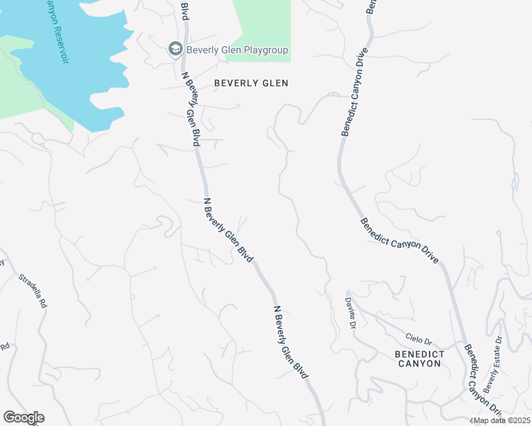 map of restaurants, bars, coffee shops, grocery stores, and more near Beverly Glen Boulevard in Los Angeles