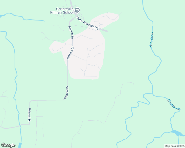 map of restaurants, bars, coffee shops, grocery stores, and more near 26 Greystone Way Southeast in Cartersville