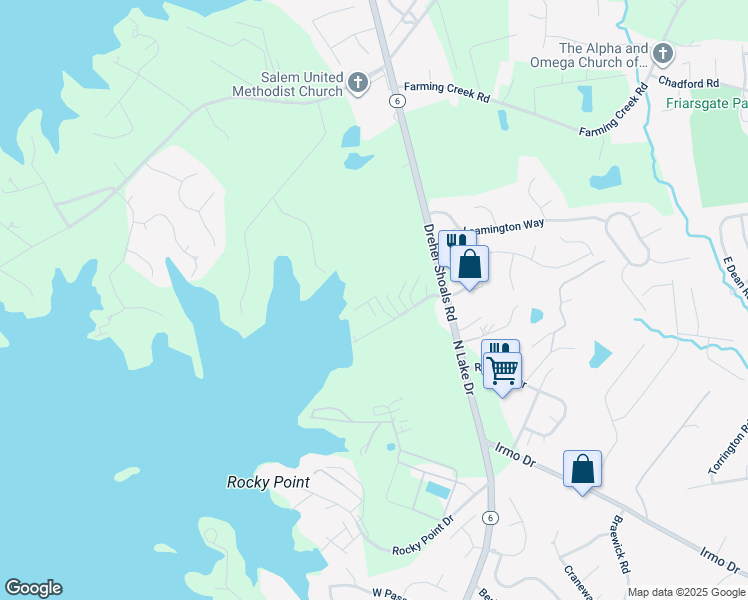 map of restaurants, bars, coffee shops, grocery stores, and more near 508 Tennyson Drive in Columbia