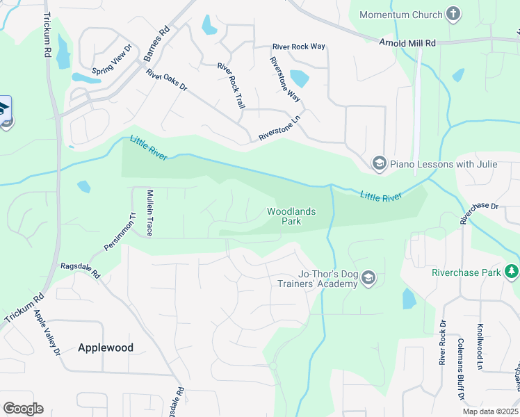 map of restaurants, bars, coffee shops, grocery stores, and more near 542 Watercress Drive in Woodstock