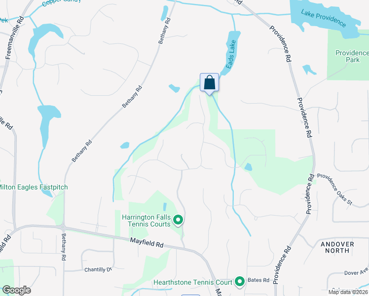 map of restaurants, bars, coffee shops, grocery stores, and more near 1655 Eversedge Drive in Alpharetta
