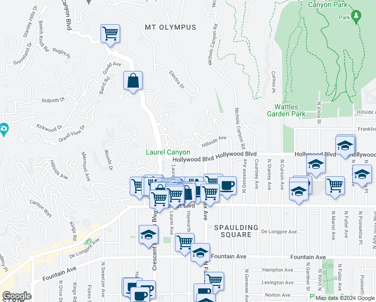 map of restaurants, bars, coffee shops, grocery stores, and more near 8009 Floral Avenue in Los Angeles