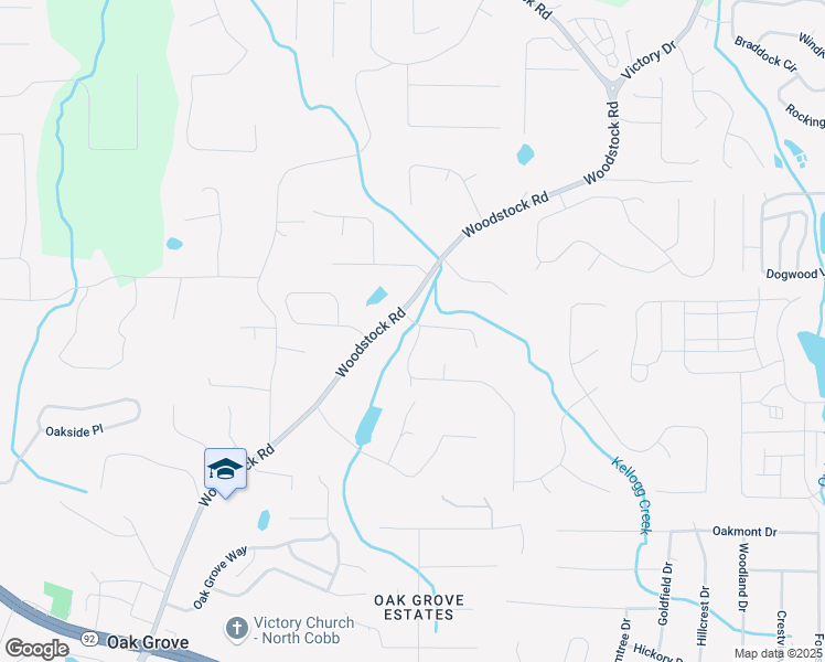 map of restaurants, bars, coffee shops, grocery stores, and more near 102 Sable Trace Lane in Acworth