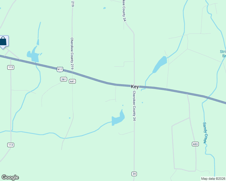 map of restaurants, bars, coffee shops, grocery stores, and more near 9480 U.S. 411 in Centre