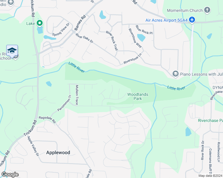 map of restaurants, bars, coffee shops, grocery stores, and more near 813 Plaintain Drive in Woodstock