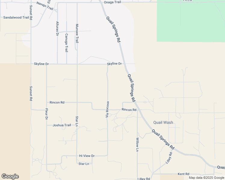 map of restaurants, bars, coffee shops, grocery stores, and more near 8269 Vía Rocosa in Joshua Tree