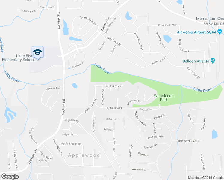 map of restaurants, bars, coffee shops, grocery stores, and more near 203 Cleavers Close in Woodstock