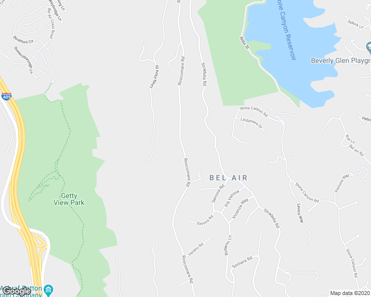 map of restaurants, bars, coffee shops, grocery stores, and more near 1800 Roscomare Road in Los Angeles