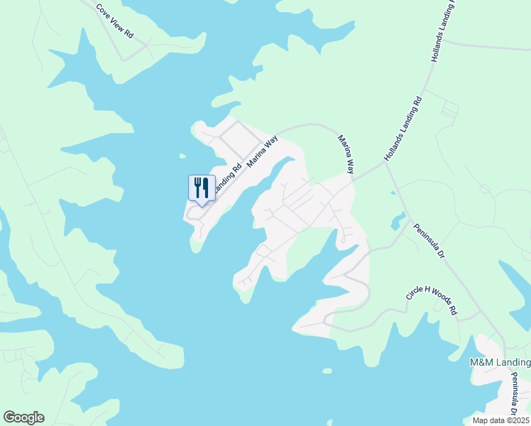 map of restaurants, bars, coffee shops, grocery stores, and more near 34 Beaver Cove in Prosperity
