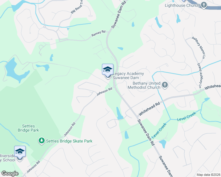 map of restaurants, bars, coffee shops, grocery stores, and more near 5812 Ashleigh Walk Drive Northwest in Suwanee
