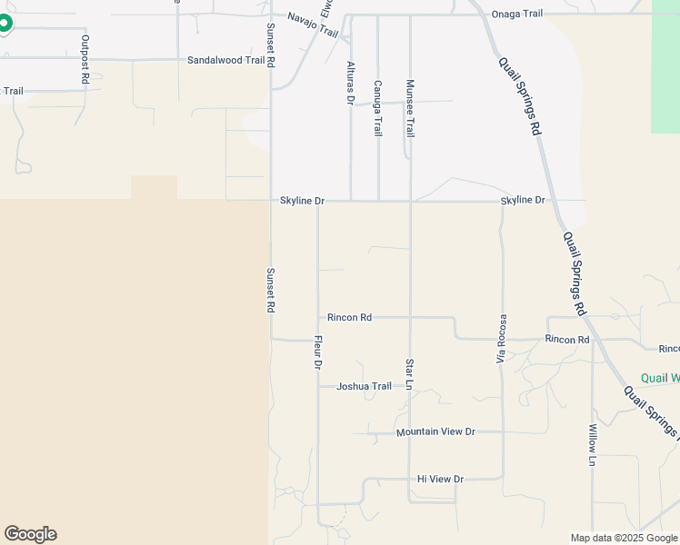 map of restaurants, bars, coffee shops, grocery stores, and more near Anaconda Drive in San Bernardino County