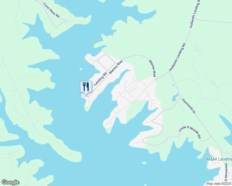 map of restaurants, bars, coffee shops, grocery stores, and more near 34 Beaver Cove in Prosperity