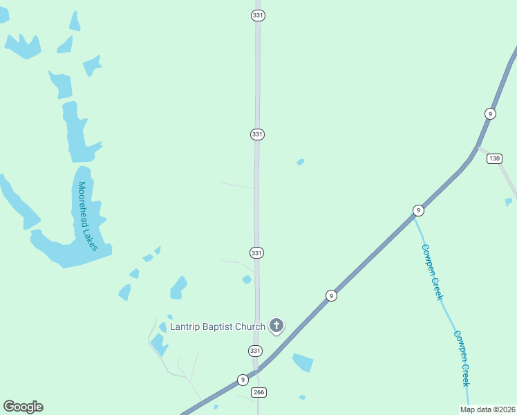 map of restaurants, bars, coffee shops, grocery stores, and more near Mississippi 331 in Banner