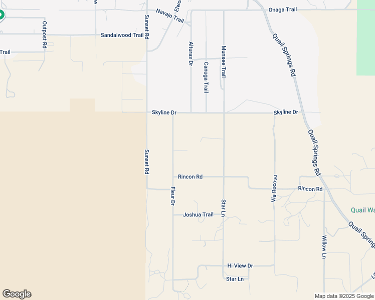 map of restaurants, bars, coffee shops, grocery stores, and more near Anaconda Drive in San Bernardino County