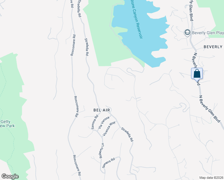 map of restaurants, bars, coffee shops, grocery stores, and more near 1766 Stone Canyon Road in Los Angeles