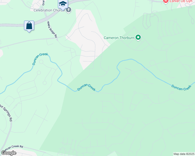 map of restaurants, bars, coffee shops, grocery stores, and more near 5744 Cypress Bluff Lane in Hoschton