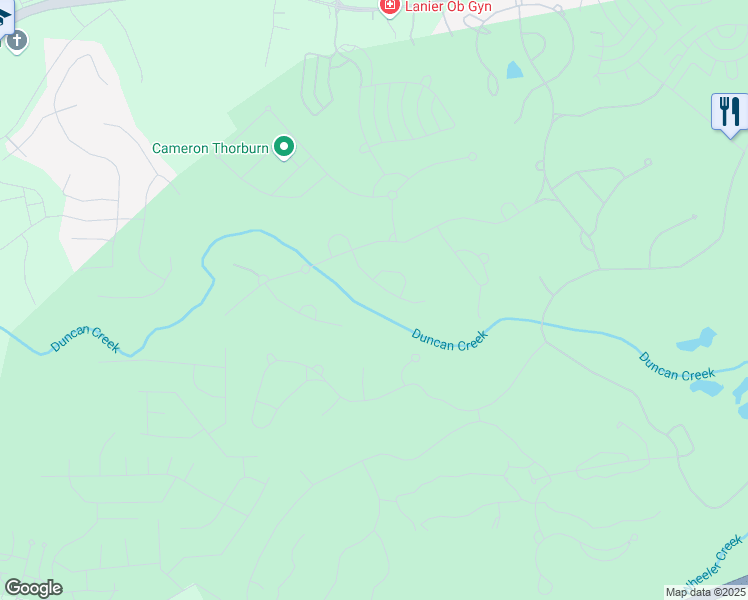 map of restaurants, bars, coffee shops, grocery stores, and more near 5861 Yoshino Cherry Lane Northeast in Braselton