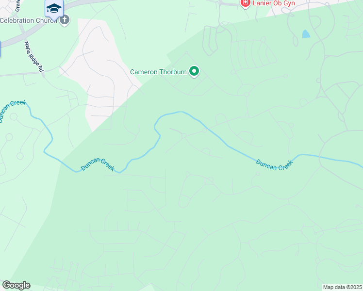 map of restaurants, bars, coffee shops, grocery stores, and more near 2097 Covered Bridge Drive in Braselton