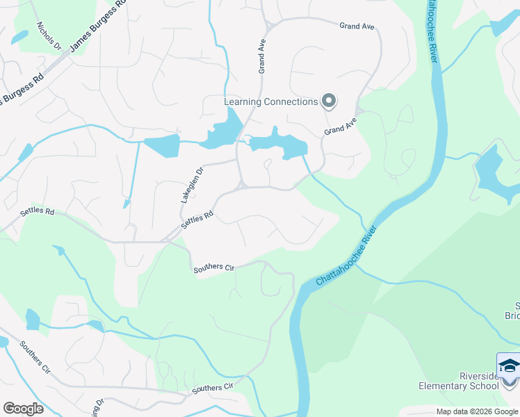 map of restaurants, bars, coffee shops, grocery stores, and more near 745 Riverhaven Drive in Suwanee