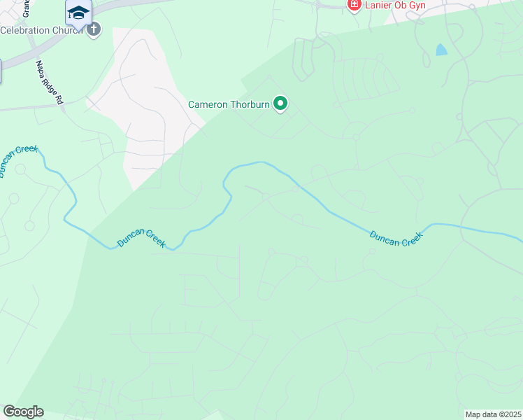 map of restaurants, bars, coffee shops, grocery stores, and more near 2097 Covered Bridge Drive in Braselton