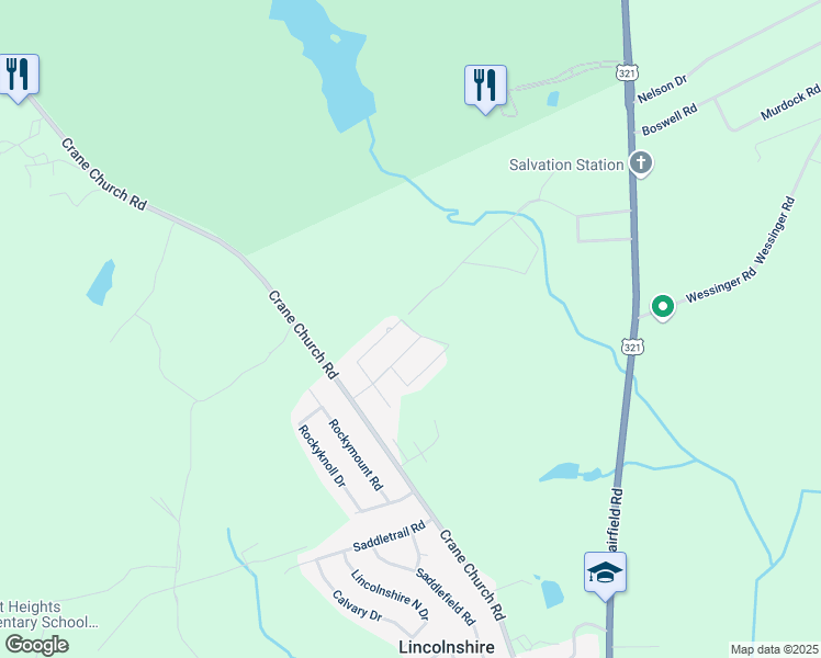 map of restaurants, bars, coffee shops, grocery stores, and more near 221 Overland Drive in Columbia