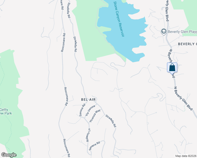 map of restaurants, bars, coffee shops, grocery stores, and more near 1766 Stone Canyon Road in Los Angeles