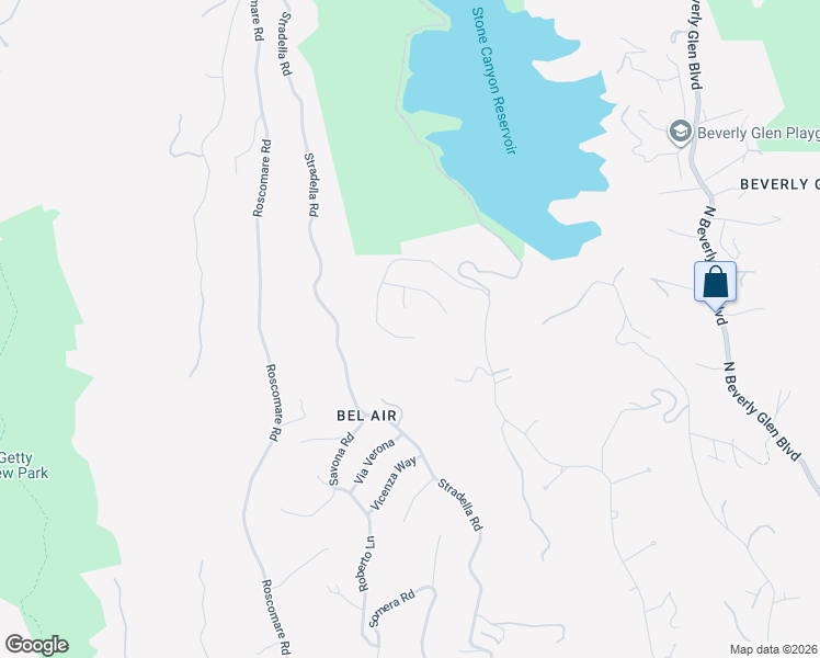 map of restaurants, bars, coffee shops, grocery stores, and more near 1766 Stone Canyon Road in Los Angeles