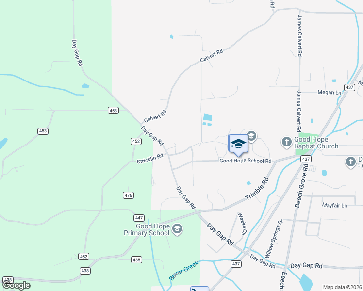 map of restaurants, bars, coffee shops, grocery stores, and more near 115 Stricklin Road in Cullman