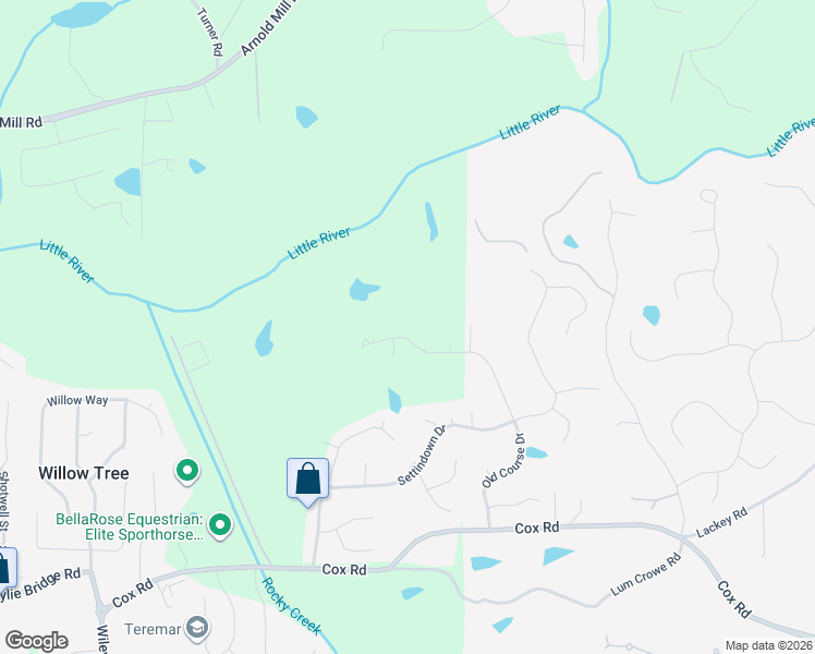 map of restaurants, bars, coffee shops, grocery stores, and more near 14175 Old Course Drive in Roswell