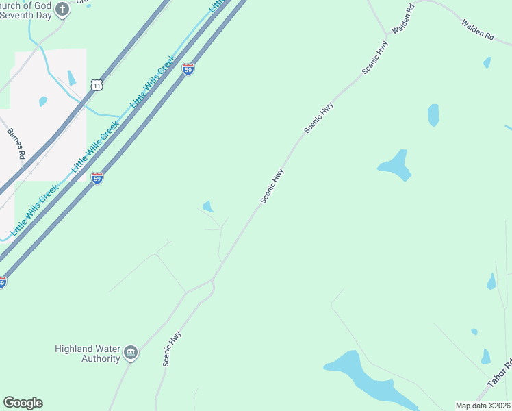 map of restaurants, bars, coffee shops, grocery stores, and more near 4055 Scenic Highway in Gadsden