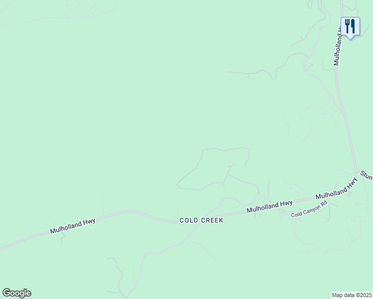 map of restaurants, bars, coffee shops, grocery stores, and more near 2037 Delphine Lane in Calabasas