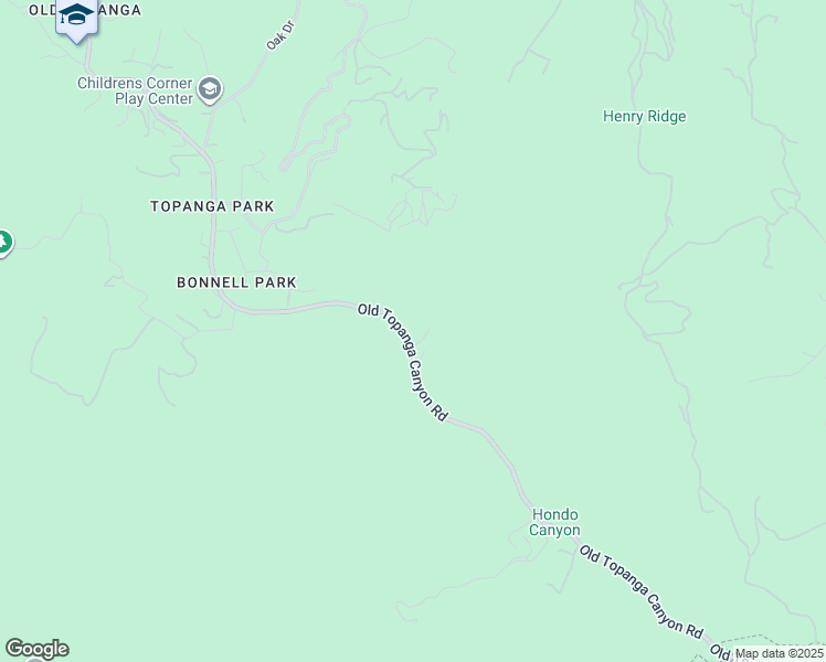 map of restaurants, bars, coffee shops, grocery stores, and more near 996 Old Topanga Canyon Road in Topanga