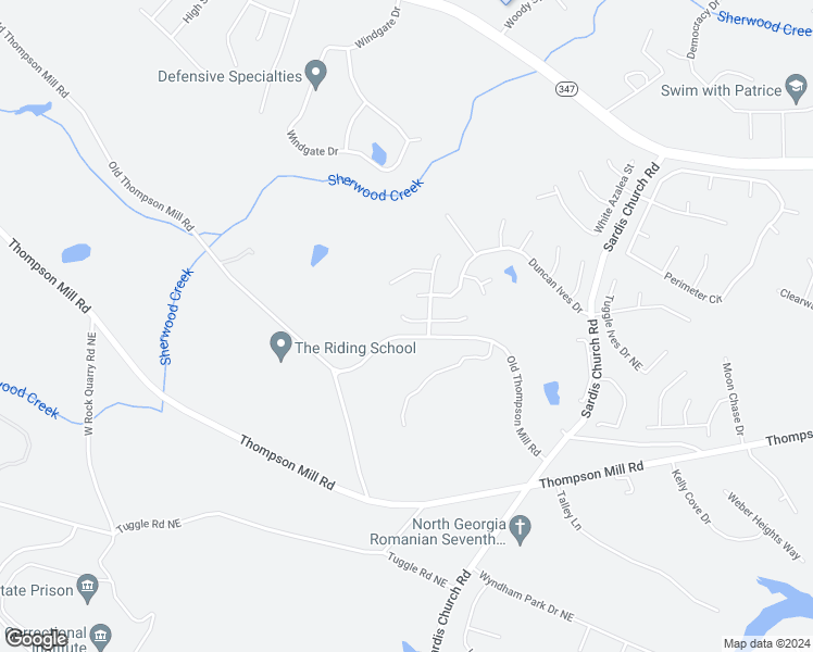 map of restaurants, bars, coffee shops, grocery stores, and more near 4461 Keenly Valley Drive Northeast in Buford