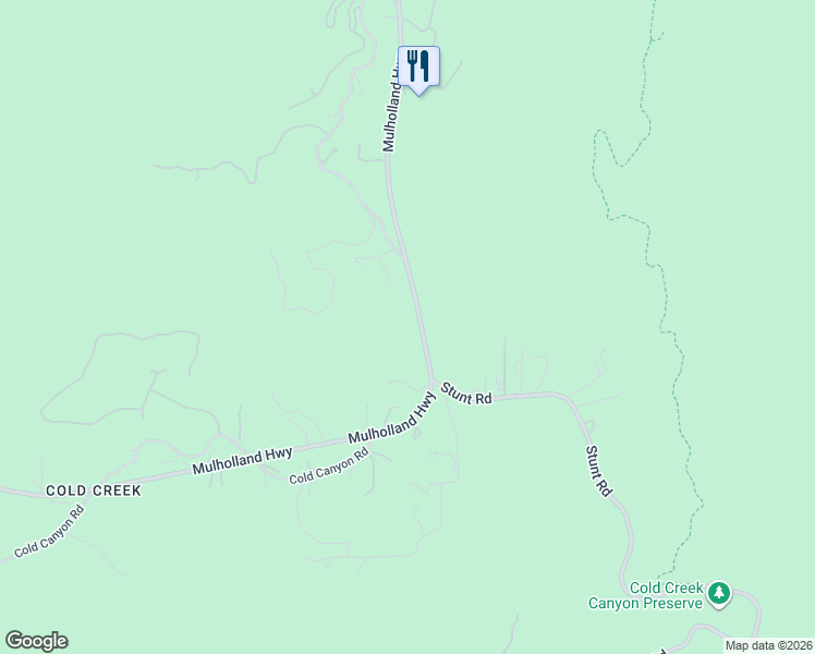 map of restaurants, bars, coffee shops, grocery stores, and more near 24753 Mulholland Highway in Calabasas