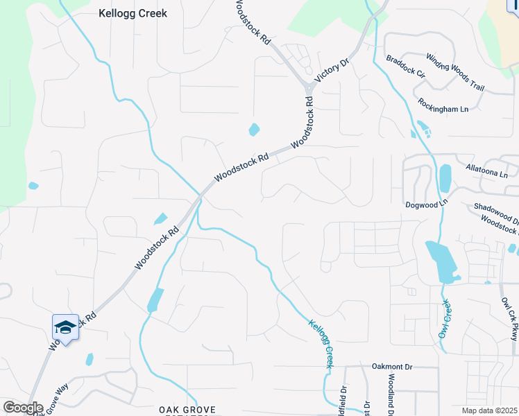 map of restaurants, bars, coffee shops, grocery stores, and more near 204 Queensbury Court in Acworth