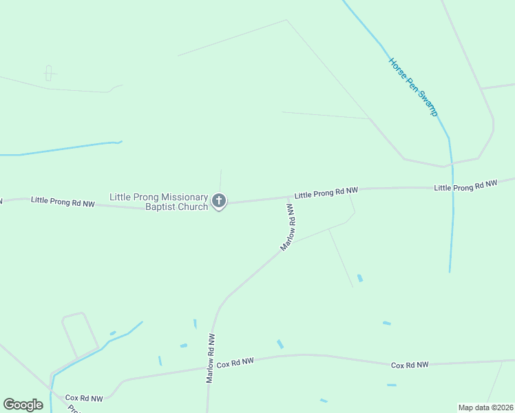 map of restaurants, bars, coffee shops, grocery stores, and more near 5149 Little Prong Road Northwest in Ash