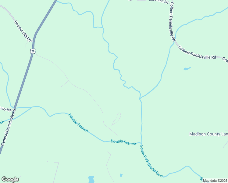 map of restaurants, bars, coffee shops, grocery stores, and more near 599 Double Branch Road in Danielsville
