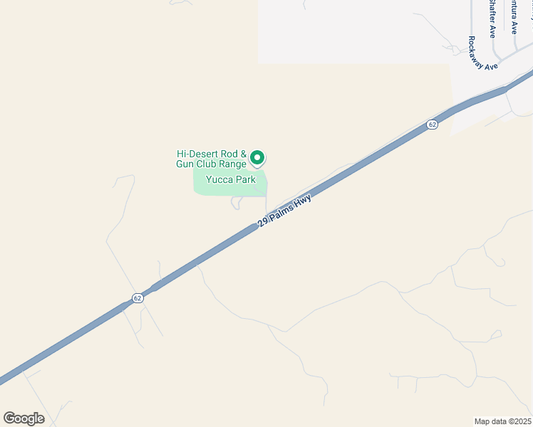 map of restaurants, bars, coffee shops, grocery stores, and more near 8179 Yucca Park Road in Morongo Valley