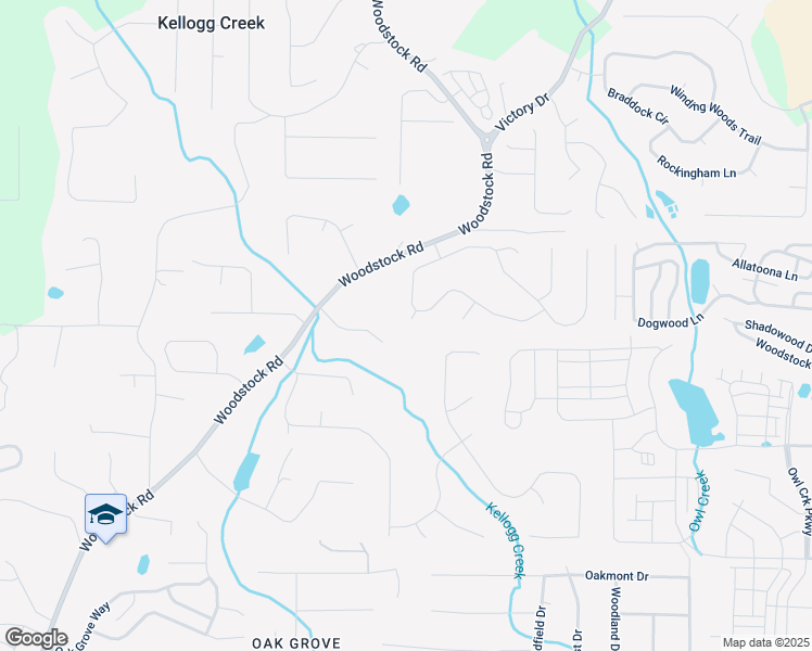 map of restaurants, bars, coffee shops, grocery stores, and more near 204 Queensbury Court in Acworth