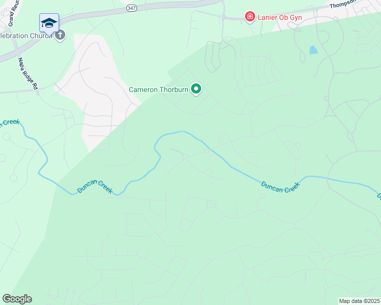 map of restaurants, bars, coffee shops, grocery stores, and more near 2112 Covered Bridge Drive in Braselton