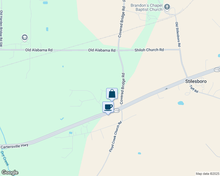 map of restaurants, bars, coffee shops, grocery stores, and more near 18 Winter Wood Drive in Taylorsville
