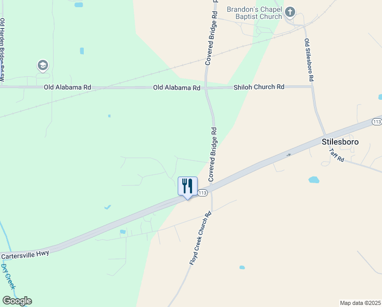 map of restaurants, bars, coffee shops, grocery stores, and more near 18 Winter Wood Drive in Taylorsville