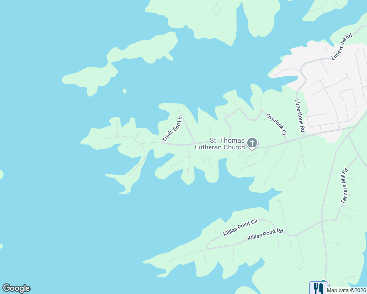 map of restaurants, bars, coffee shops, grocery stores, and more near 305 Saint Thomas Church Road in Chapin