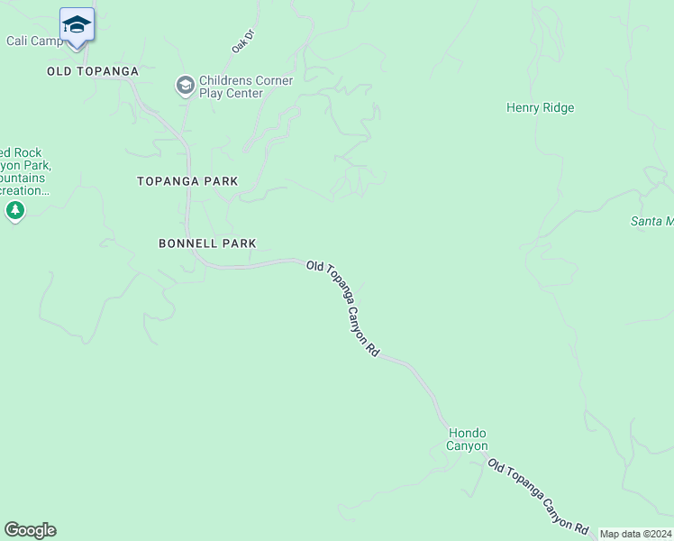 map of restaurants, bars, coffee shops, grocery stores, and more near 996 Old Topanga Canyon Road in Topanga
