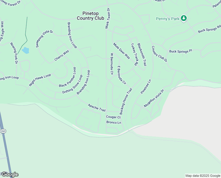 map of restaurants, bars, coffee shops, grocery stores, and more near 4016 Bridle Path Loop in Pinetop Country Club
