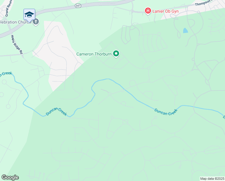 map of restaurants, bars, coffee shops, grocery stores, and more near 2112 Covered Bridge Drive in Braselton