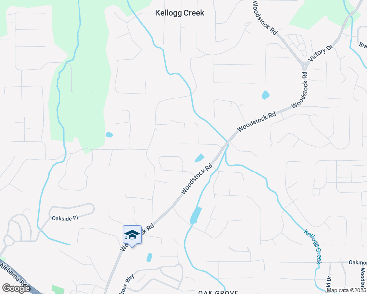 map of restaurants, bars, coffee shops, grocery stores, and more near 125 Jake Taylor Drive in Acworth