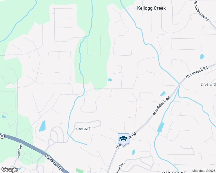 map of restaurants, bars, coffee shops, grocery stores, and more near 6215 Little Ridge Road in Acworth